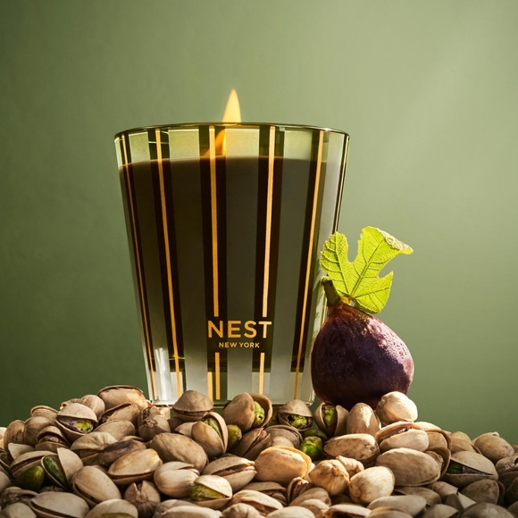 NEST NY Home Fragrance Reed Diffuser & Candle Set In Pistachio Wild Fig - Picture 8 of 11